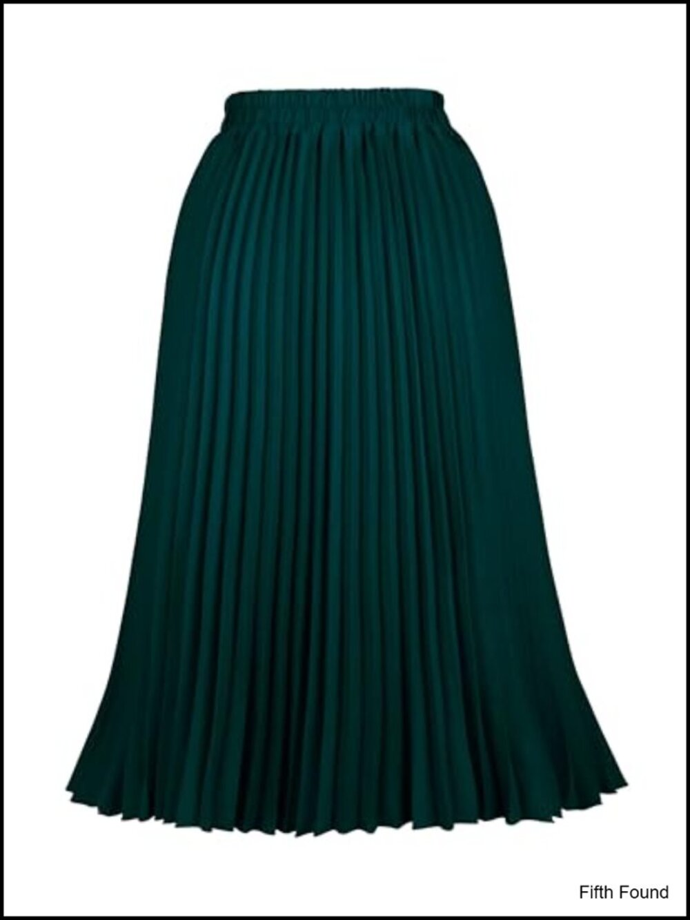 Women's Pleated A-Line Swing Midi Skirt High Waist Flowy